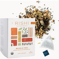 Rishi Tea Masala Chai Tea | Usda Organic Direct Trade Sachet Tea Bags, Certified Kosher Assam Black Tea Blend With Whole Spices, Energizing & Caffeinated | 15 Count (Pack Of 1)
