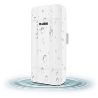 Kuwfi 300Mbps Outdoor 4G Lte Cpe Wifi Router With Sim Card Slot Cat4 Sim Routers With Poe Adapter Work With Ipcamera Or Outside Wifi Coverage (Us Version B2/B4/B5/B12/B13/B14/B66/B71)