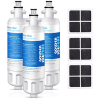 Golden Icepure Lglt700P Replacement For Kenmore 469690, Lg Adq36006101 Rwf1200A Water Filter Air Filter Lt120F, 469918 Refrigerator Lfx31945St, Lfx31925St, Lfx30766S, Lfxc24726, Lfxs24623 Combo, 3Pack