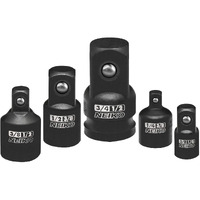 Neiko 30249A 5 Piece Impact Socket Adapter Set, Standard Sae, 1/4, 3/8, 1/2"" Cr-V Steel Impact Driver & Wrench Conversion Kit Socket Reducer, Locking Socket Adapter Set
