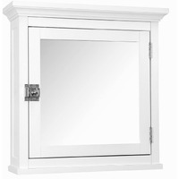Teamson Home Madison Removable Wooden Medicine Cabinet With Mirrored Door, White