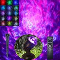 Hekation Halloween Projection Lights Outdoor, Halloween Projector Decorations Outside Lights For Outdoor Yard, 15 Colors Water Wave Ocean Effect Night Lights Projector, Waterproof, Remote, Timing