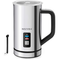 Secura Milk Frother, Electric Milk Steamer Stainless Steel, 8.4Oz/250Ml Automatic Hot And Cold Foam Maker And Milk Warmer For Latte, Cappuccinos, Macchiato, 120V