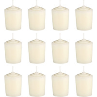 Ivory Unscented 15 Hours Votive Candles Pack Of 12