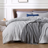 Bedsure California King Comforter Set - Grey Cal King Size Comforter, Soft Bedding For All Seasons, Cationic Dyed Bedding Set, 3 Pieces, 1 Comforter (104""X96"") And 2 Pillow Shams (20""X36""+2"")