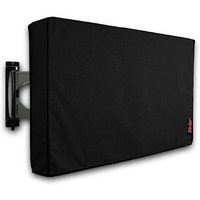 Ibirdie Outdoor Waterproof And Weatherproof Tv Cover For 28 To 32 Inch Outside Flat Screen Tv, Black 600D Thick Fabric Tv Screen Protector With Bottom Cover