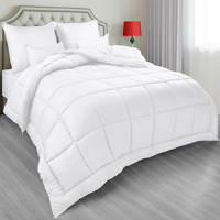 Utopia Bedding All Season Down Alternative Quilted Queen Comforter, Duvet Insert With Corner Tabs, Machine Washable, Bed Comforter (White)