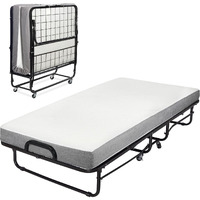 Milliard Diplomat Folding Bed - Cot Size - With Luxurious Memory Foam Mattress And A Super Strong Sturdy Frame - 75    X 31