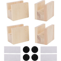 4Pcs Non-Square Heavy Duty Solid Wood Furniture Legs Furniture Risers Add 1.89 Inch Height To Sofa Desks Tables Chairs Creat Underbed Storage