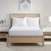 Serta Power Chill Queen Size Waterproof Mattress Cover, Soft And Breathable Cooling Mattress Protector, 15"" Elastic Deep Pocket For Secure Fit, White