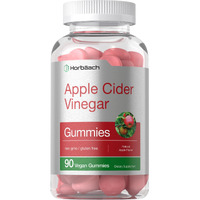 Horbach Vegan Apple Cider Vinegar Gummies | 90 Count | Acv Supplement | Apple Flavor | Non-Gmo, Gluten Free Gummies For Adults