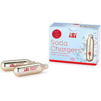 Isi Na North America Co2 Soda Siphon Charger For Use With Classic Sodamaker And Soda Siphon, 10 Pack, Gold