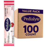 Pedialyte Electrolyte Powder Packets, Cherry, Hydration Drink, 100 Single-Serving Powder Packets