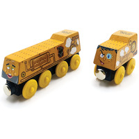 Zany Trains Series 1 - Wooden Train Set With Cargo - Compatible With All Wooden Train Sets - Wooden Train Cars (The Pesky Pests)