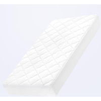 Sleep Zone Waterproof Crib Mattress Protector Pad - Quilted, Fitted Baby Mattress Cover 28""X52"" - Soft Breathable Toddler Mattress Pad Noiseless Infant Bed Topper - Deep Pocket 14"" White