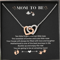 Mom To Be Gift - Sterling Silver Necklace Pregnancy Gifts For First Time Moms New Mom Gifts For Women Pregnant Mom Gifts First Time Mom Expecting Mom Baby Shower Gifts Ideas