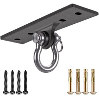 Dolibest Heavy Bag Hanger,Wall Ceiling Mount Hook For Suspension Trainer, Body Weight Strength Training Systems, Aerial Yoga Swing & Hammock, Resistance Band,600Lb Capacity