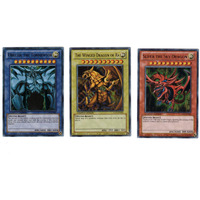 Yu Gi Oh Legendary Collection Ultra Rare God Card Set Of 3 Egyptian God Cards Slifer, Obelisk Ra (Limited Edition) Ultra Rare Version