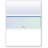 Docugard Blue/Green Prismatic Middle Check, 8.5 X 11 Inches, 24 Lb, 500 Sheets, 1 Check Per Sheet (04535)