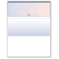 Docugard Blue/Red Prismatic Top Check, 8.5 X 11 Inches, 24 Lb, 500 Sheets, 1 Check Per Sheet (04532)