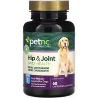 Petnc Natural Care Hip And Joint Health Early Mobility Chewables For Dogs, 60 Count (27478)