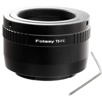 Fotasy T Mount Lens To E Mount Adapter, T2 E Mount Adapter, Telescope Lens Emount Adapter, Compatible With Sony A7 A7R A7S Ii Iii Iv A9 A7C Alpha 1 A6600 A6500 A6400 A6300 A6100 A6000 A5100 Zv-E10