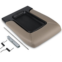 Vanjing Center Console Lid Cover Armrest Kit Compatible With Cadillac Chevrolet Gmc Pickup Truck Suburban Tahoe Silverado Sierra Yukon Xl Replaces 19127364 (Tan)