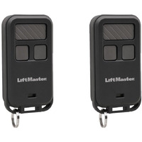 Liftmaster 890Max Mini Key Chain Garage Door Opener Remote 2Pk, Black With Grey Buttons
