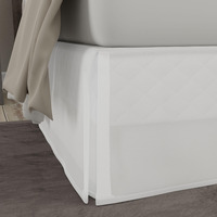 Today's Home Classic Tailored, Microfiber, 14"" Drop Length Bed Skirt Dust Ruffle, Full, White Toh25014Whit02