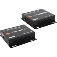 J-Tech Digital Hdmi Extender Over Single Cat5E/6/7 Hdmi Over Ethernet 1080P With Ir Extension - Up To 400Ft [Tx + Rx]