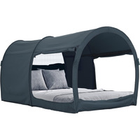 Leedor Bed Tent Dream Tents Bed Canopy Shelter Cabin Indoor Privacy Warm Breathable Pop Up Twin Size For Kids And Adult Patent Pending Pitchblack(Mattress Not Included)