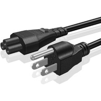 Tnp Universal Power Cord (12 Feet) - Iec320 C5 To Nema 5-15P 3-Prong Mickey Mouse Power Extension Cable Wire Connector Socket Plug Jack For Laptop Notebook Ac Power Supply Adapter Charger Wall Outlet