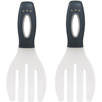 Dexas Long Handled Salad Hands, Gray