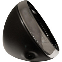 Emgo Lucas Style 7In. Side Mount Headlight Shells - Black 66-65068