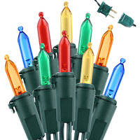 Brizled 100 Led Christmas Lights, 33Ft Christmas Lights Multi Color, Connectable 120V Ul Certified Christmas Tree Lights For Indoor Outdoor, Xmas, Party, Home, Patio, Garden And Holiday Decorations