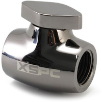 Xspc G1/4"" Ball Valve, Black Chrome