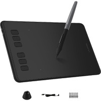 Huion Inspiroy H640P Drawing Tablet, 6X4 Inch Art Tablet With Battery-Free Stylus, 8192 Pen Pressure, 6 Hot Keys, Graphics Tablet For Drawing, Writing, Design, Teaching, Work With Mac, Pc & Mobile