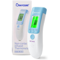 Berrcom Forehead Thermometer For Adults And Kids, Non Contact Infrared Thermometer For Object, Room, Touchless Digital Thermometer With Fever Alert