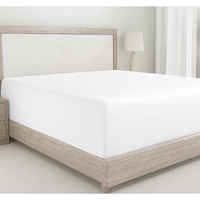 California Design Den White Fitted Sheet Full Size, 100% Cotton 400 Thread Count Sateen, Deep Pocket, Durable, Better Than Egyptian Quality Fitted Sheet Only (Full, White)