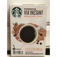 Starbucks Via Colombia Coffee, Medium Instant, 1.4 Ounce