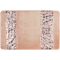 Popular Bath Sinatra Modern Bathroom Rug Classic Luxury Bath Rug Contemporary Decor Blush Bath Mat For Shower Unique Design Stylish Bathroom Rug Bath Shower Tub Decor Bling Silver Mosaic Glass