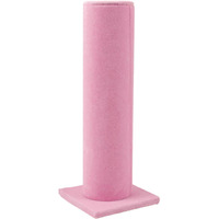 Auear, Velvet Vertical Tower Display Bracelet Tower Vertical Hair Band T-Bar Display Holder For Headband Scrunchie (Pink, Square Bottom, 1-Pack)