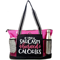 Brooke & Jess Designs Cute Gym Bag - Ladies Workout Gym Tote With Pockets - Gifts For Women, Sports Bags