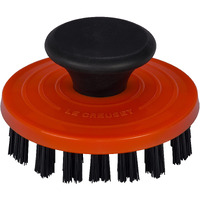 Le Creuset Nylon Cast Iron Grill Pan Brush, 3 1/4 Inches, Flame