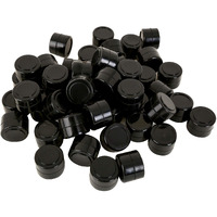 Jmmy Non-Stick Silicone Wax Containers 150Pcs 2Ml Multi Use Storage Jars Cream Emulsion Bottles (All Black)
