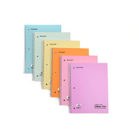 Mintra Office Spiral Notebooks - Pastel, College Ruled, 6 Pack, For School, Office, Business, Professional,70 Sheets