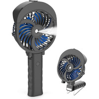 Handfan Personal Misting Fan, 55Ml Large Water Tank, Poratable Handheld Rechargeable Mister Fan, Battery Operated Mist Fan, 180Foldable, 3 Speeds, For Travel, Beach, Camping, Outdoors, Makeup(Blue)