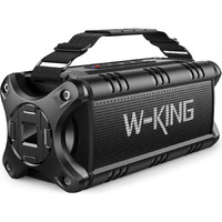 W-King Bluetooth Speaker, 90W Peak 50W Rms Ipx6 Waterproof Loud Speakers Bluetooth Wireless, Large Outdoor Portable Bluetooth Speakers Subwoofer Deep Bass/Bluetooth 5.0/Power Bank/40H Play/Tf/Aux/Nfc