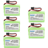 Kastar 5-Pack Aaax3 3.6V Msm 1000Mah Ni-Mh Rechargeable Battery For Uniden Cordless Phone Bt-446 Bt446 Bp-446 Bp446 Bt-1005 Bt1005 Tru8885 Tru8885-2 Tru88852 Tru8888 Tru9460 Tru9465 Tru9480 Tcx-800