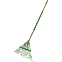 Ames 20201033 Steel Tine Leaf Rake With Hardwood/Steel Handle, 22 Tines